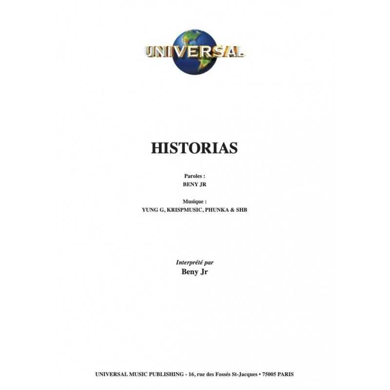 Partition HISTORIAS BENY JR