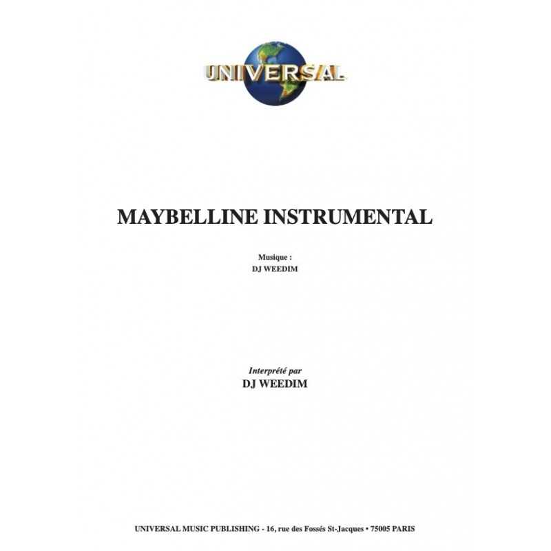 Partition MAYBELLINE INSTRUMENTAL DJ WEEDIM