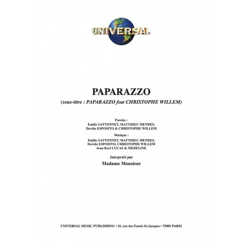 Partition PAPARAZZO MADAME MONSIEUR