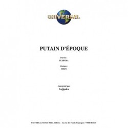 Partition PUTAIN D’ÉPOQUE LUJIPEKA