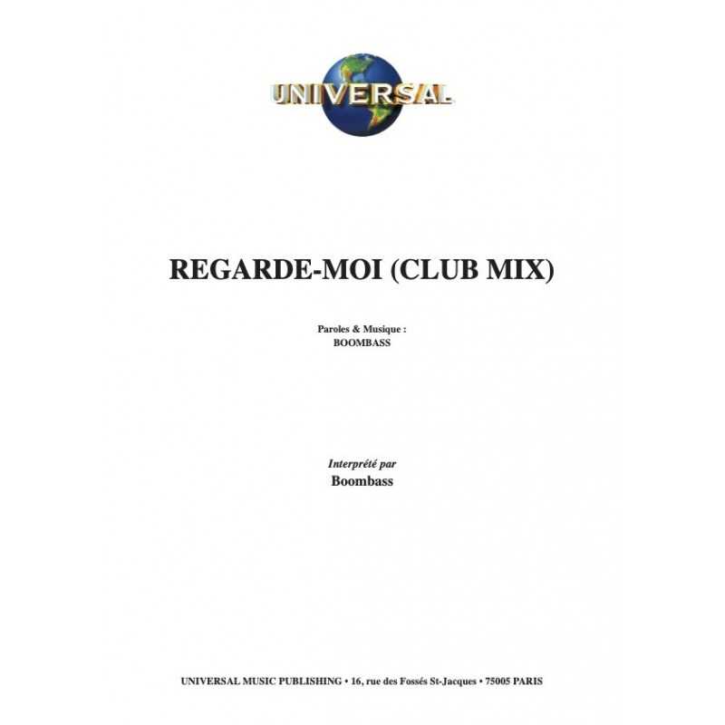 Partition REGARDE-MOI (CLUB MIX) BOOMBASS