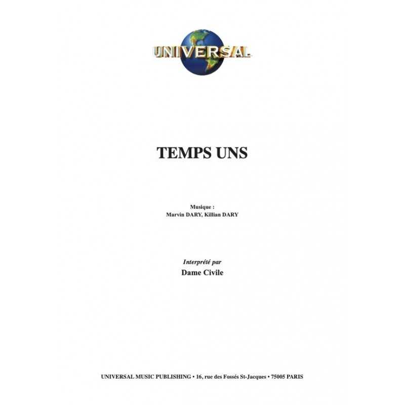 Partition TEMPS UNS DAME CIVILE