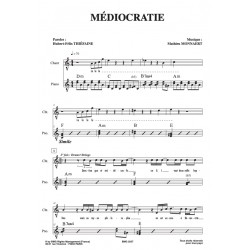 Sheet music MÉDIOCRATIE Hubert-Félix THIÉFAINE