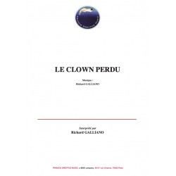 Sheet music LE CLOWN PERDU Richard GALLIANO