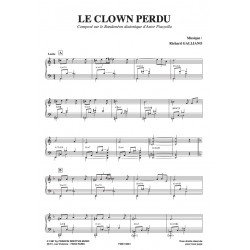 Sheet music LE CLOWN PERDU Richard GALLIANO