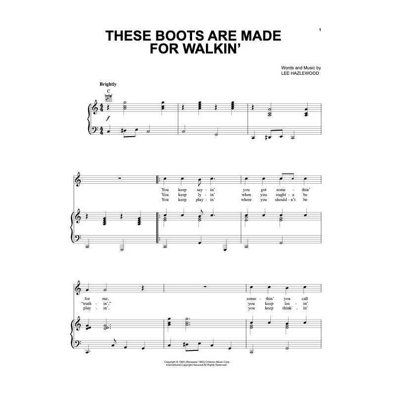 THESE BOOTS ARE MADE FOR WALKIN'