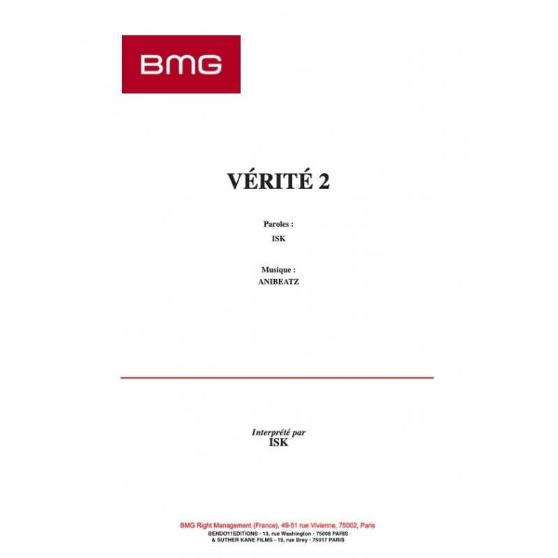 Partition VÉRITÉ 2 ISK
