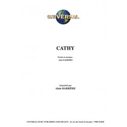 Sheet music CATHY Alain Barrière