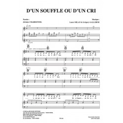 Sheet music D'UN SOUFFLE OU D'UN CRI CLÉOPÂTRE (LE MUSICAL)