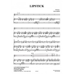 Sheet music LIPSTICK Michel Polnareff