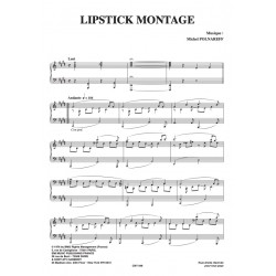 Sheet music LIPSTICK MONTAGE Michel Polnareff