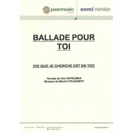 BALLADE POUR TOI