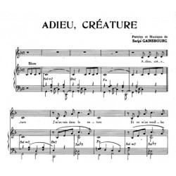 ADIEU, CRÉATURE