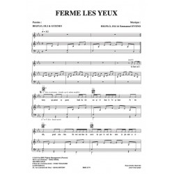 Sheet music FERME LES YEUX BigFlo & Oli