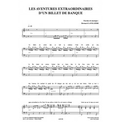 Sheet music LES AVENTURES EXTRAORDINAIRES D'UN BILLET DE BANQUE Bernard LAVILLIERS