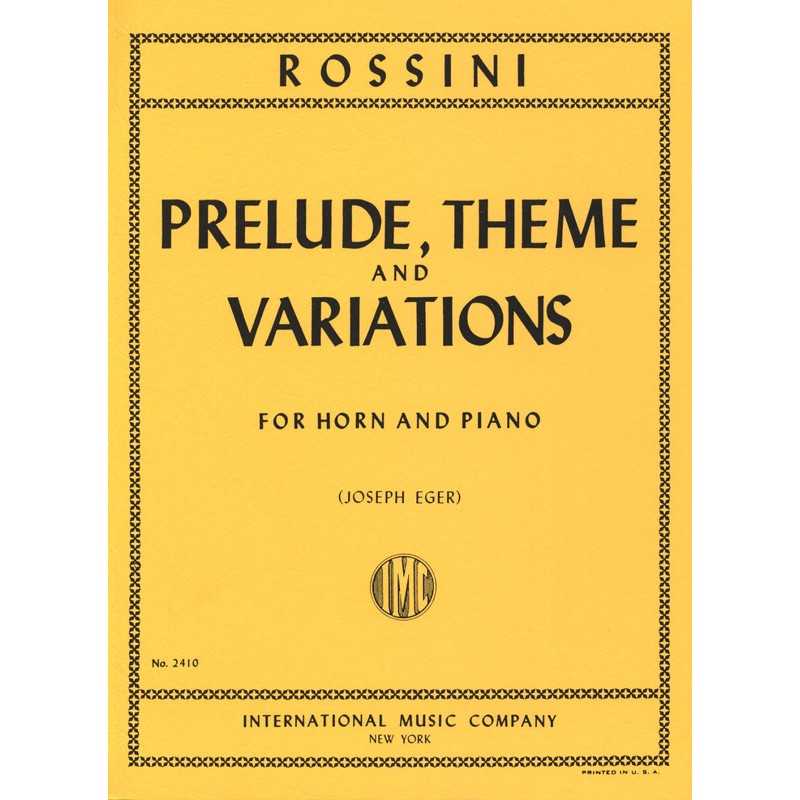 PRÉLUDE, THÈME ET VARIATIONS