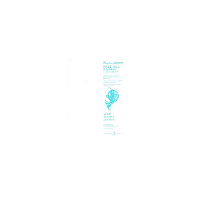PRÉLUDE, THÈME ET VARIATIONS