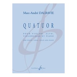 Partition QUATUOR Marc-André DALBAVIE