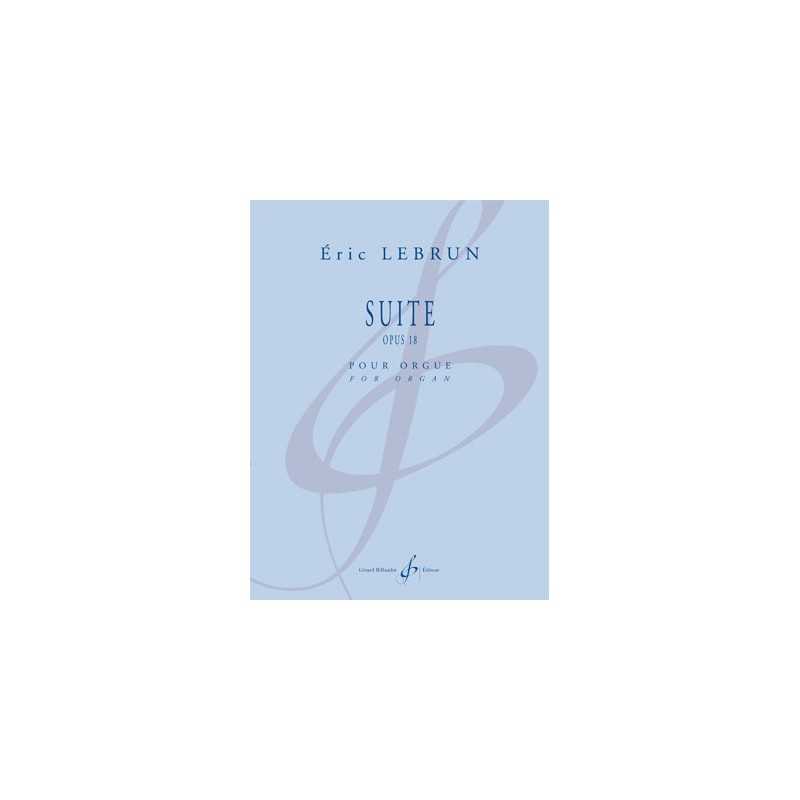 Partition SUITE OPUS 18 Eric LEBRUN