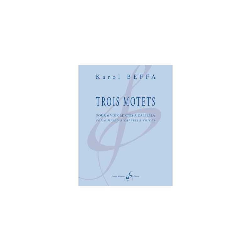 Partition TROIS MOTETS Karol BEFFA