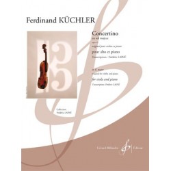 Partition CONCERTINO EN SOL MAJEUR OPUS 15 Ferdinand KUCHLER