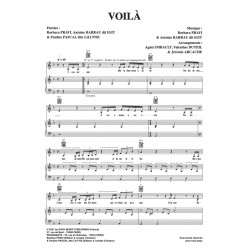 Sheet music VOILÀ Barbara Pravi pdf
