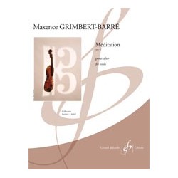 Partition MÉDITATION OPUS 22 Maxence GRIMBERT-BARRE