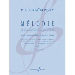 Partition MÉLODIE Iliytc Piotr TCHAIKOVSKI