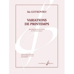 Partition VARIATIONS DE PRINTEMPS Ida GOTKOVSKY