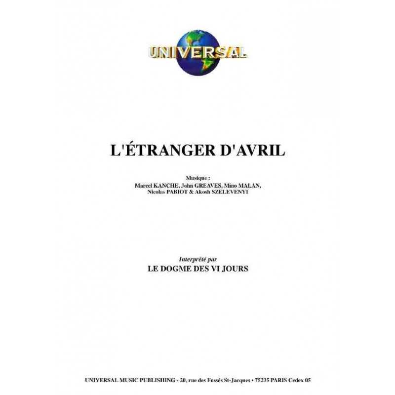 L'ÉTRANGER D'AVRIL