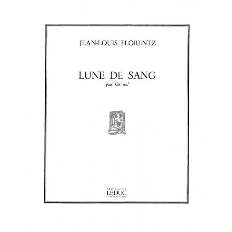 Sheet music LUNE DE SANG Jean-Louis Florentz