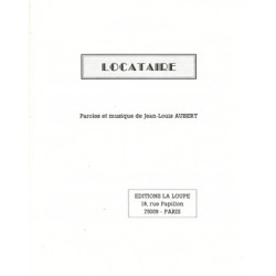Sheet music LOCATAIRE Jean-Louis Aubert