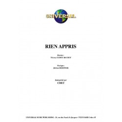 RIEN APPRIS