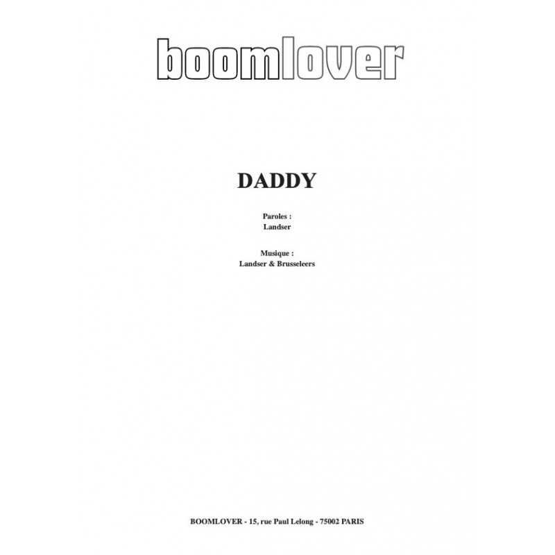 Partition DADDY Amanda LEAR