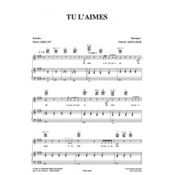 Sheet music TU L'AIMES Michel DELPECH