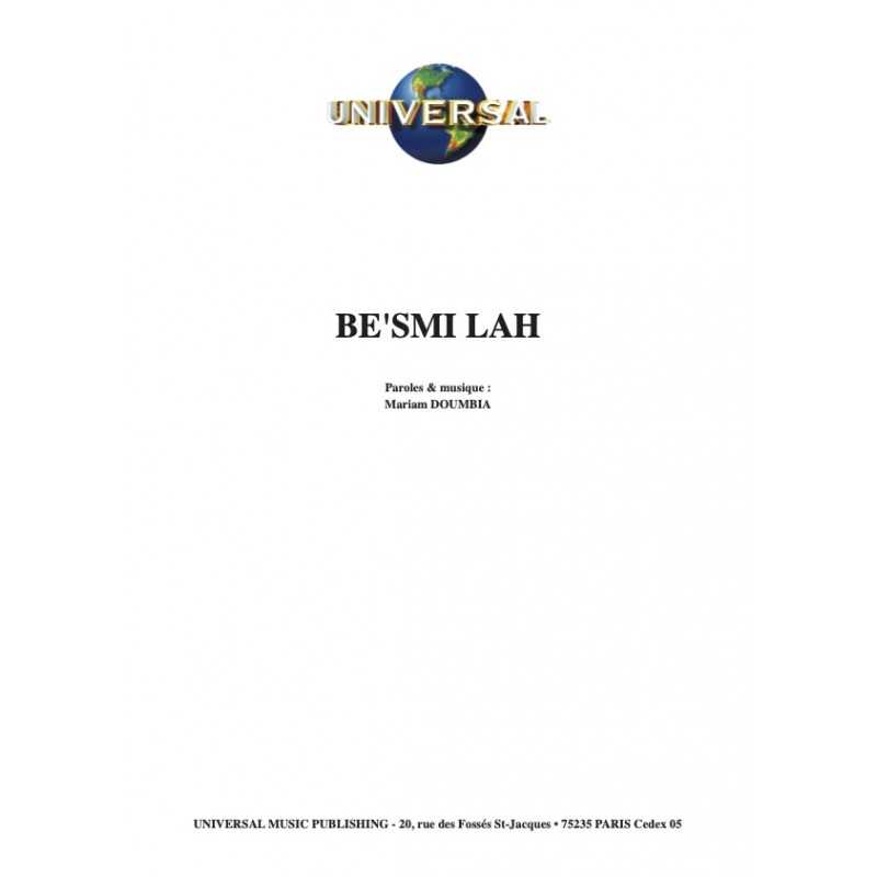 Sheet music BE'SMI LAH AMADOU & MARIAM