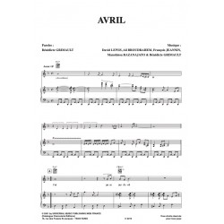 Partition AVRIL Paris Combo