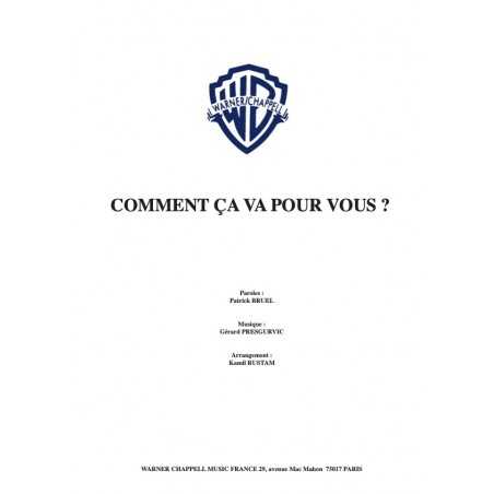 COMMENT ÇA VA POUR VOUS ?