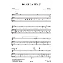 Partition DANS LA PEAU Camélia JORDANA