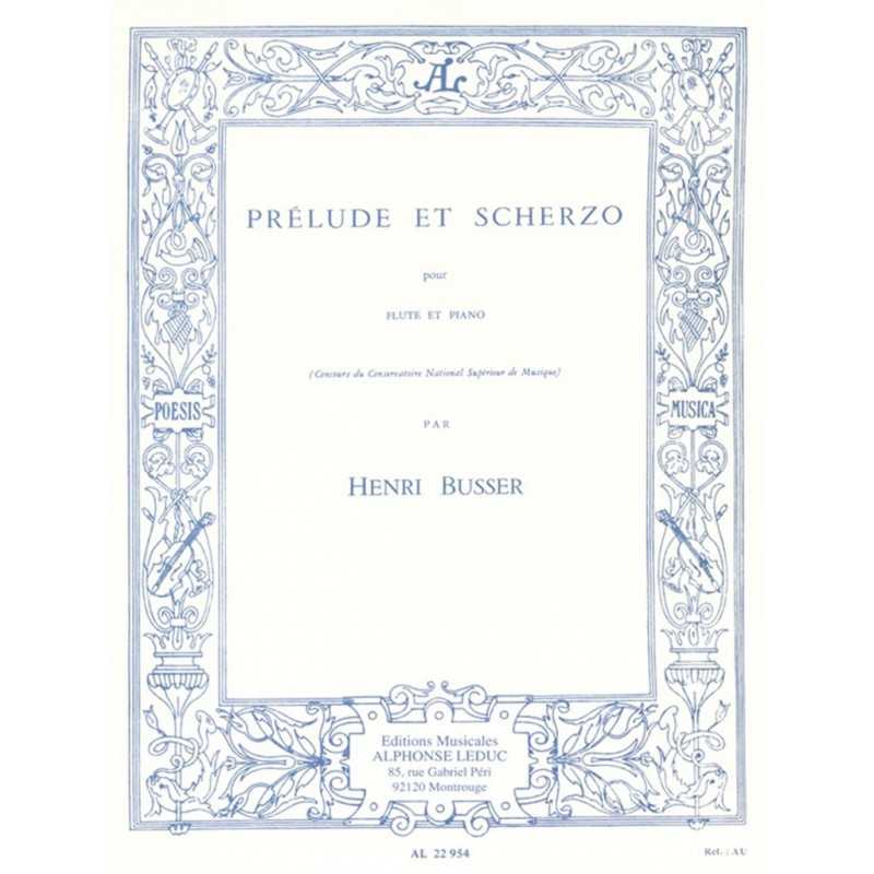Sheet music PRÉLUDE ET SCHERZO OP.35 Henri Büsser