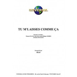 TU M'LAISSES COMME ÇA