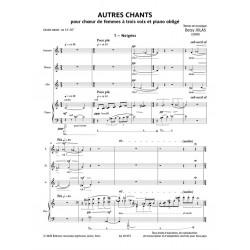 Partition AUTRES CHANTS Betsy Jolas