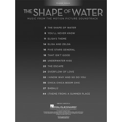 Songbook THE SHAPE OF WATER (LA FORME DE L'EAU) Alexandre Desplat