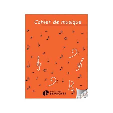 CAHIER DE MUSIQUE 8 PORTÉES ET PAGES D'ÉCRITURE SEYES