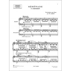 Sheet music SÉRÉNADE (STANDCHEN) Franz LISZT
