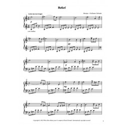 Sheet music RELIEF Guillaume DEFRADAT