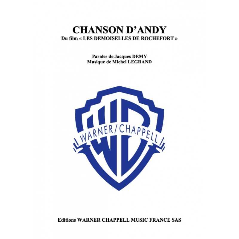 Sheet music CHANSON D'ANDY Michel LEGRAND
