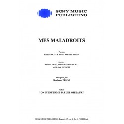 Sheet music MES MALADROITS Barbara Pravi