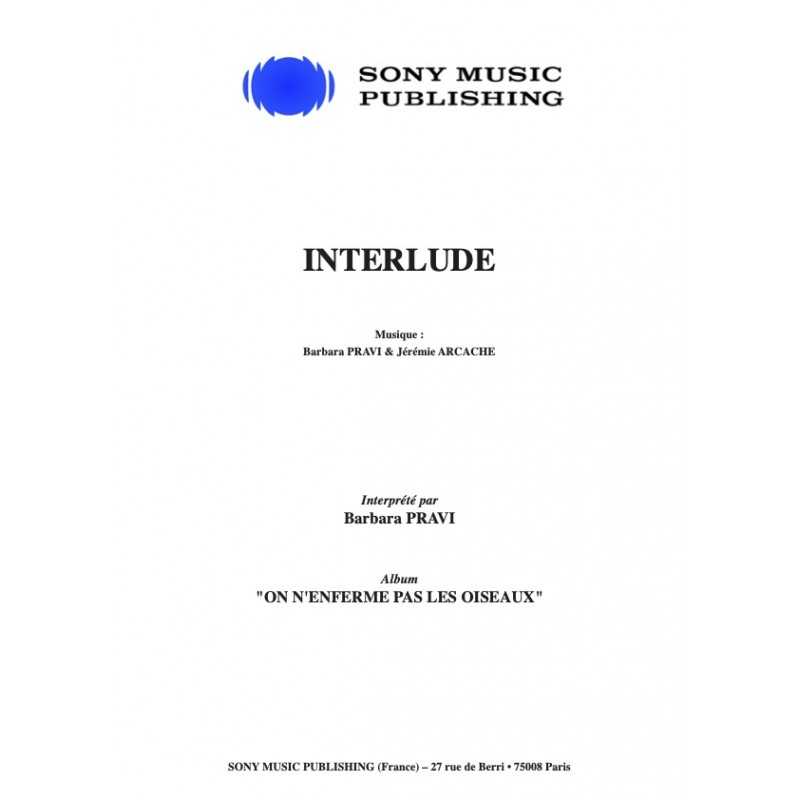 Partition INTERLUDE Barbara Pravi