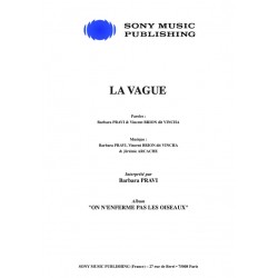 Partition LA VAGUE Barbara Pravi